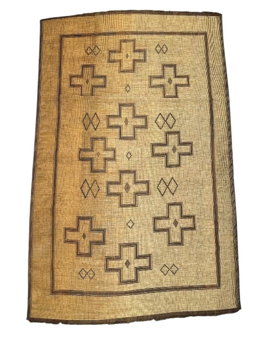 Framed Cross (Nt359) — Tuareg Mats Collection - Soufiane Zarib