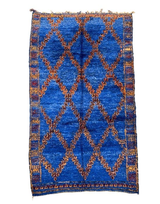 Cobalt Trace (Kil4995) — Vintage Rugs Collection - Soufiane Zarib